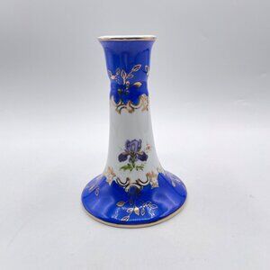 Vintage KPM Ceramic Hat Pin Stick Holder Vase Colbalt Blue